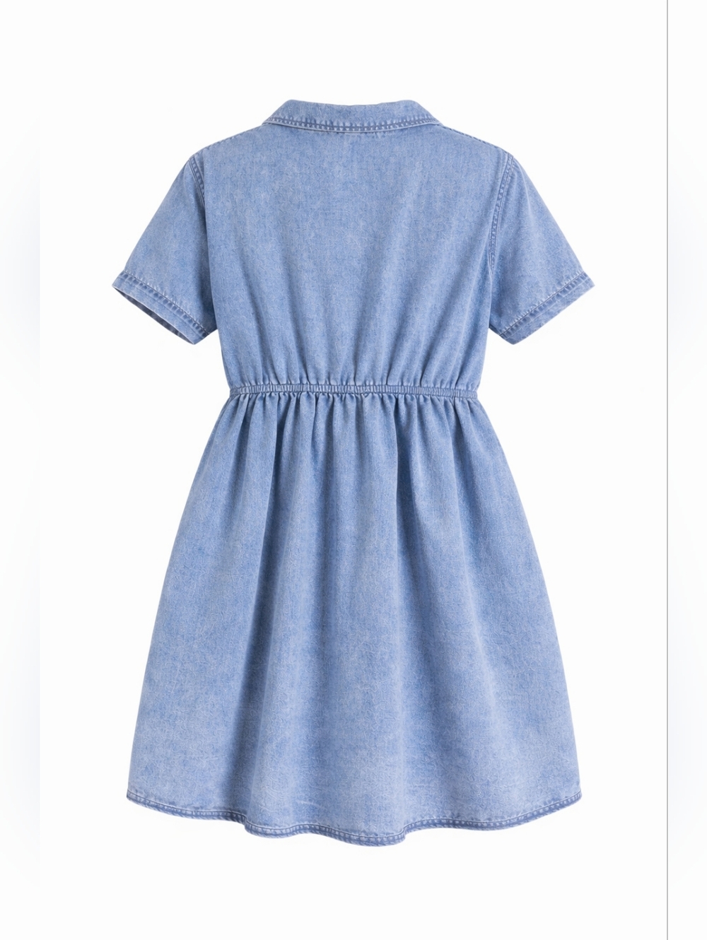 Plus Size Denim Button-Front Short Sleeve Shirt Dress Size 20 - Picture 4 of 4